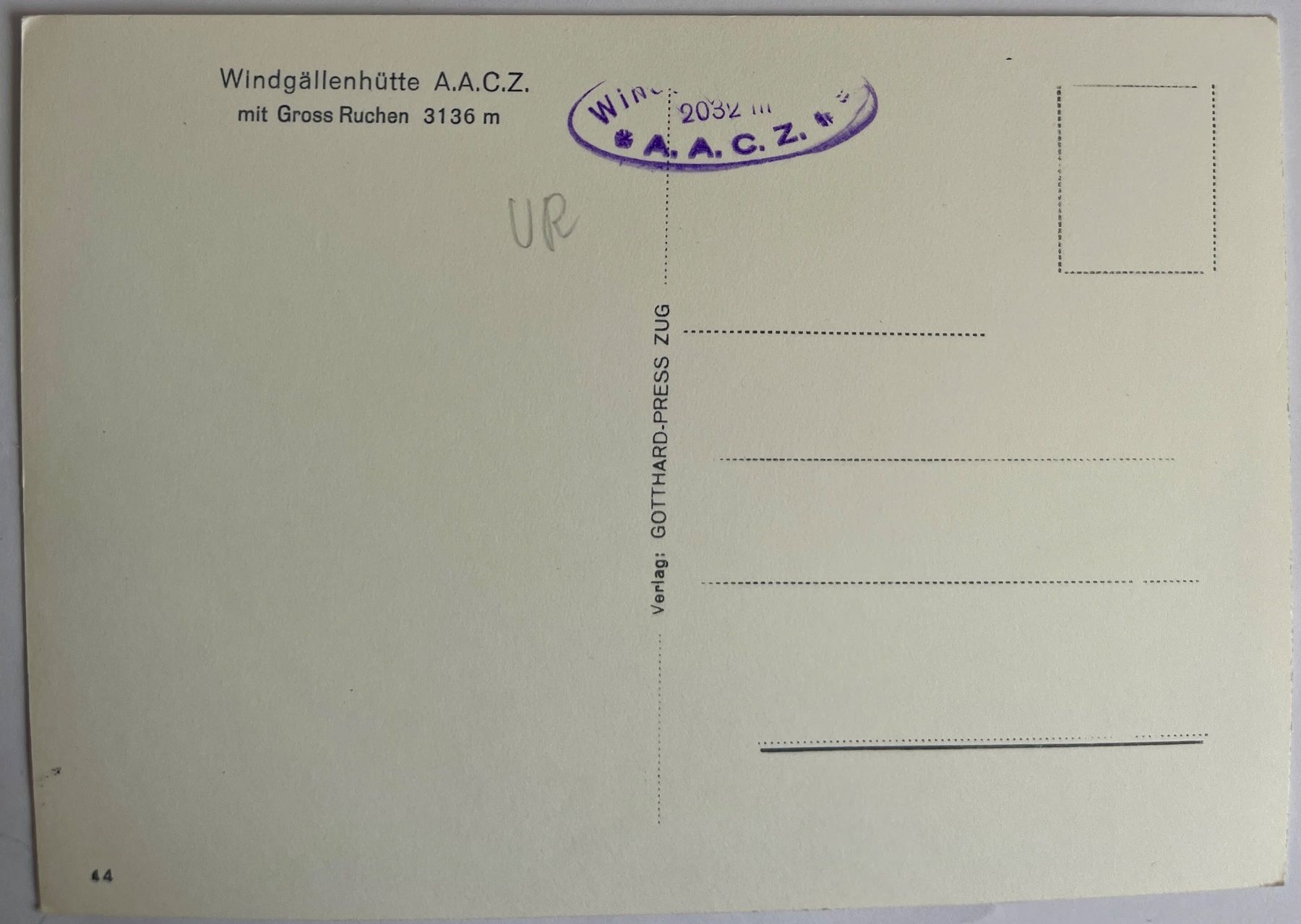 Cartoline postali: AK:  WINDGÄLLENHÜTTE - SILENEN – Usato da Lutry venduto da Ediego 1