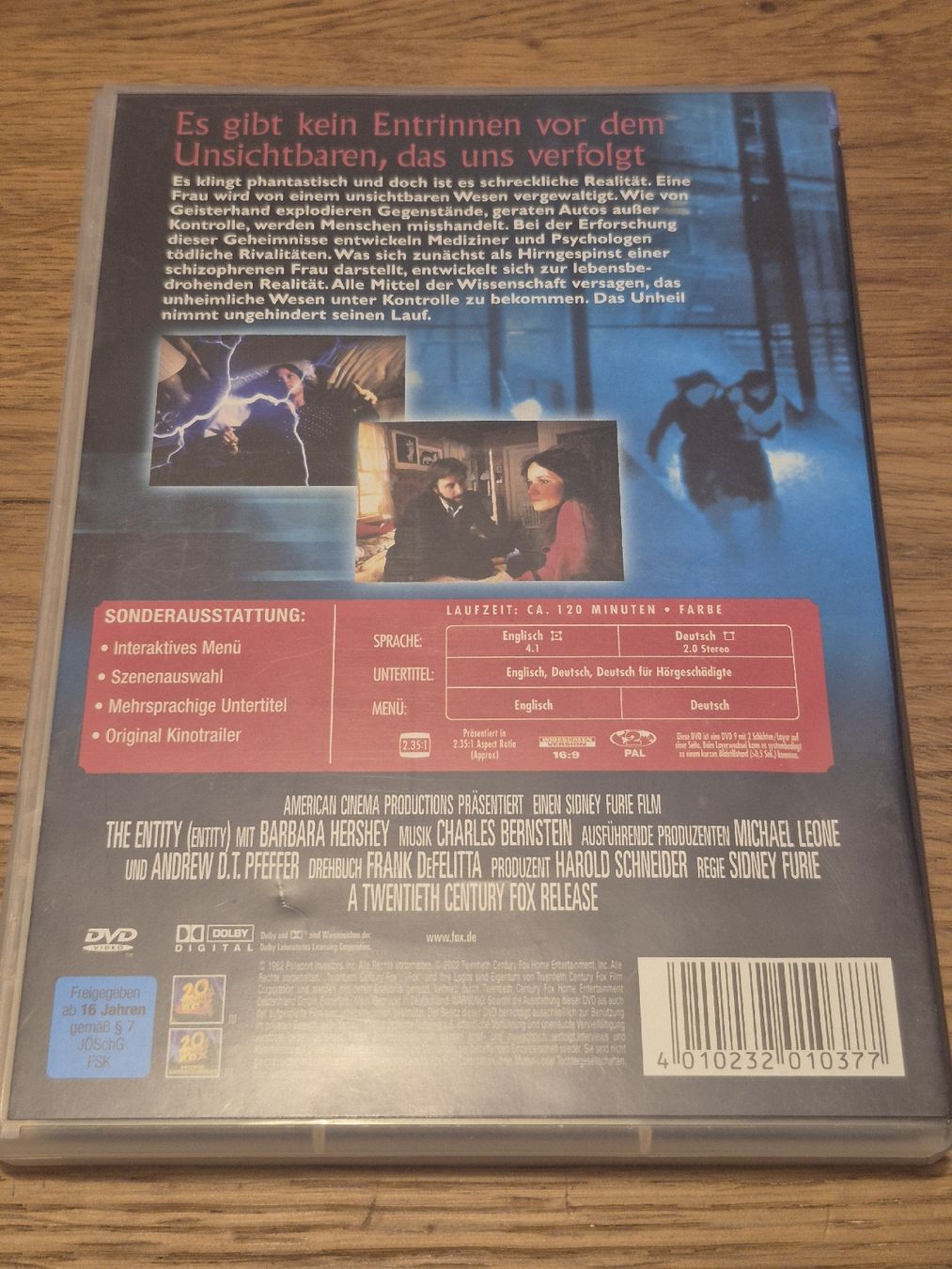 Tutti i DVDs: Entity - DVD - Horrorklassiker  – Usato da Oberembrach venduto da giu_7ksd 1