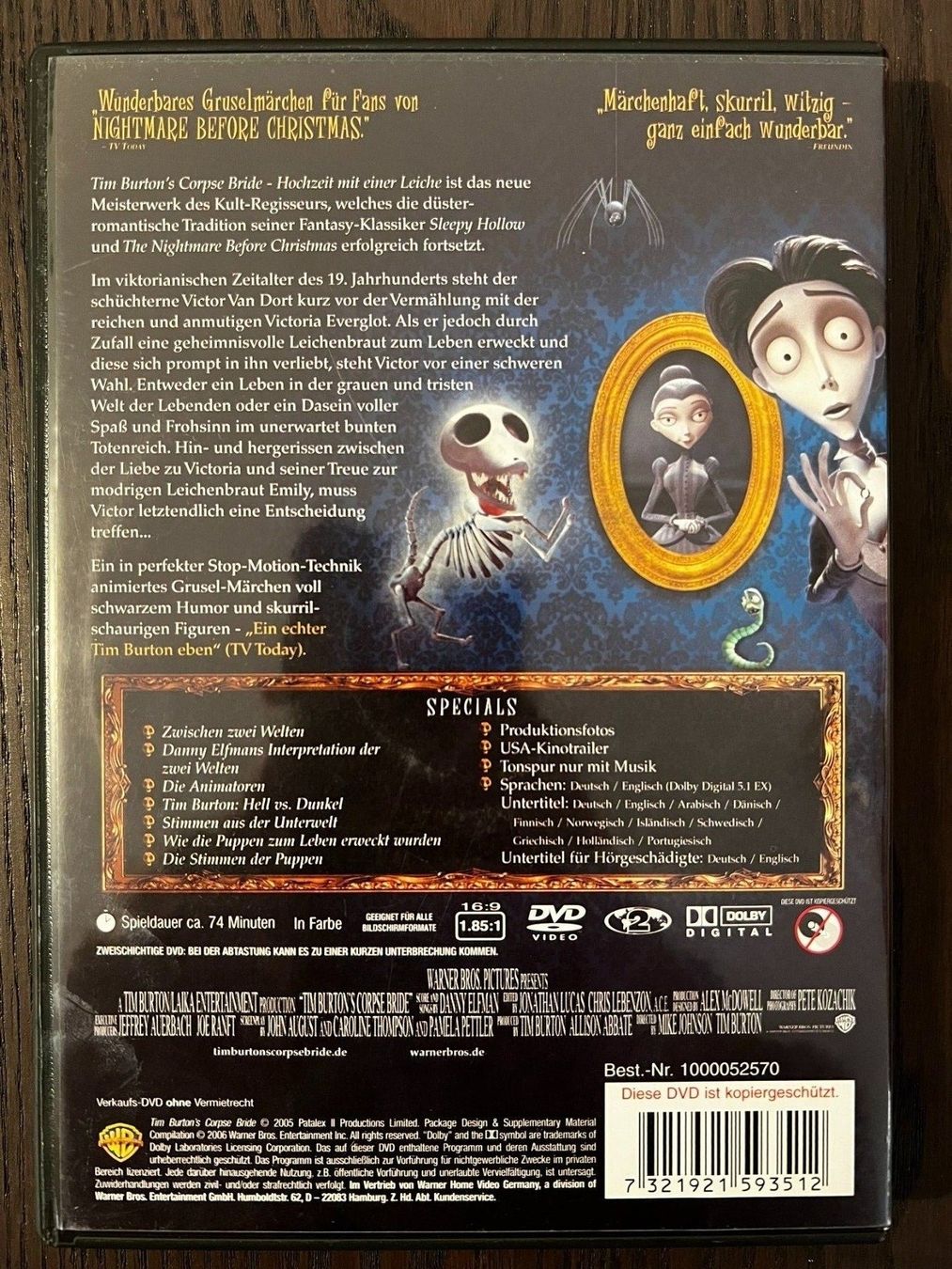 Alle DVDs: Corpse Bride – Gebraucht aus Zürich von  1
