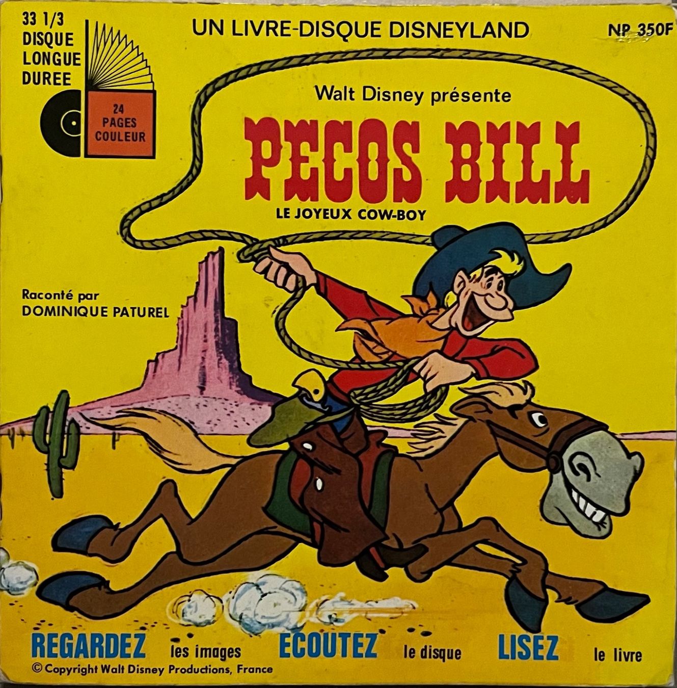 Dischi in vinile: WALT DISNEY - PECOS BILL – Usato da Bussigny venduto da vinyl-pas-cher