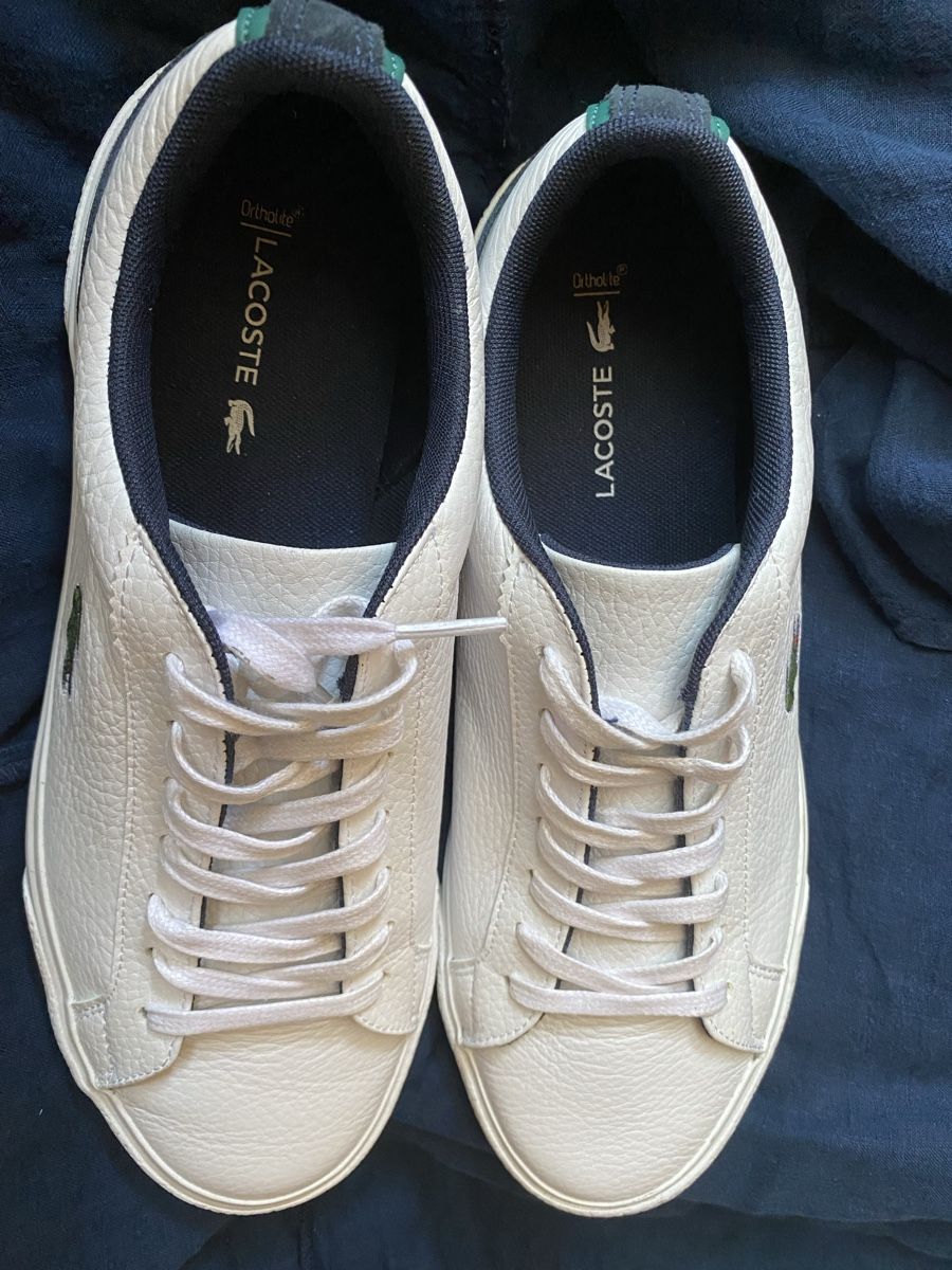 Lacoste Scarpe da uomo: Baskets Lacoste Lerond cuir blanc 41 EU – Nuovo (secondo la descrizione) da Geneve venduto da Monthoux13 3