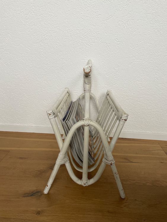 Sonstiges für Haushalt & Wohnen: Zeitungsständer, Zeitschriftenhalter, Bambus Shabby Boho – Gebraucht aus Flawil von Mito97 3