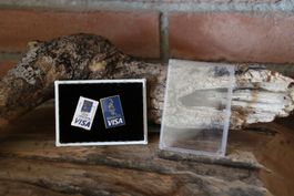 2x Original VISA Olympia Pins - Lillehammer 94 & Atlanta 96