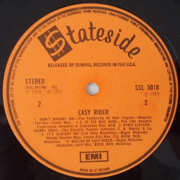 Dischi in vinile: Easy Rider, Original Soundtrack, Reissue 1969 – Usato da Zürich venduto da Chrigelvelo 2