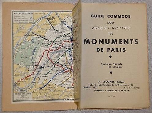 Landkarten & Atlanten: Stadt-Plan Paris, Antik – Gebraucht aus Bleienbach von Mineral_Antik57 3