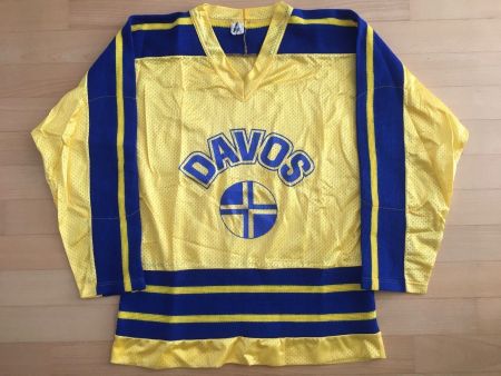 ORIGINAL HC DAVOS TRIKOT AUS DEN 70/80ER JAHREN MAILLOT XS