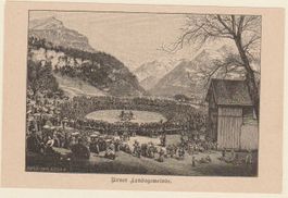 Urner Landsgemeinde   :   altes Bild (Xylographie ?)