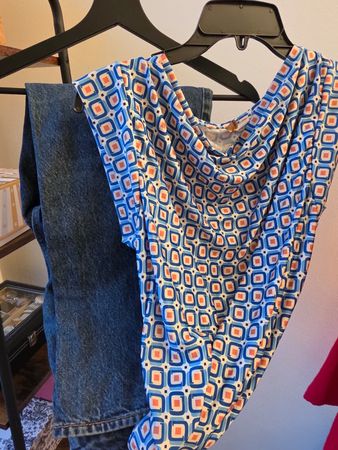 👖 Superdry Jeans + gemustertes Top ✨  Schönes Freizeit-Set