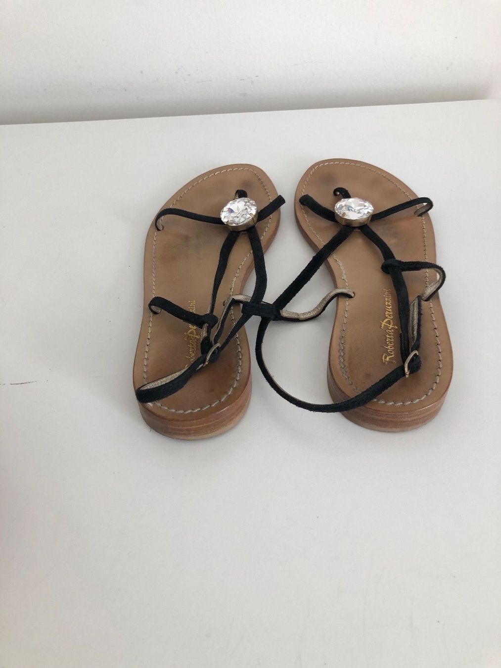 Damenschuhe: Vendo sandali gioiello n.39 neri USATI. – Gebraucht aus Mendrisio von cost.del 3