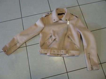 Zara Jacke, Wildlederimitat, M , altrosa, Top Zustand!