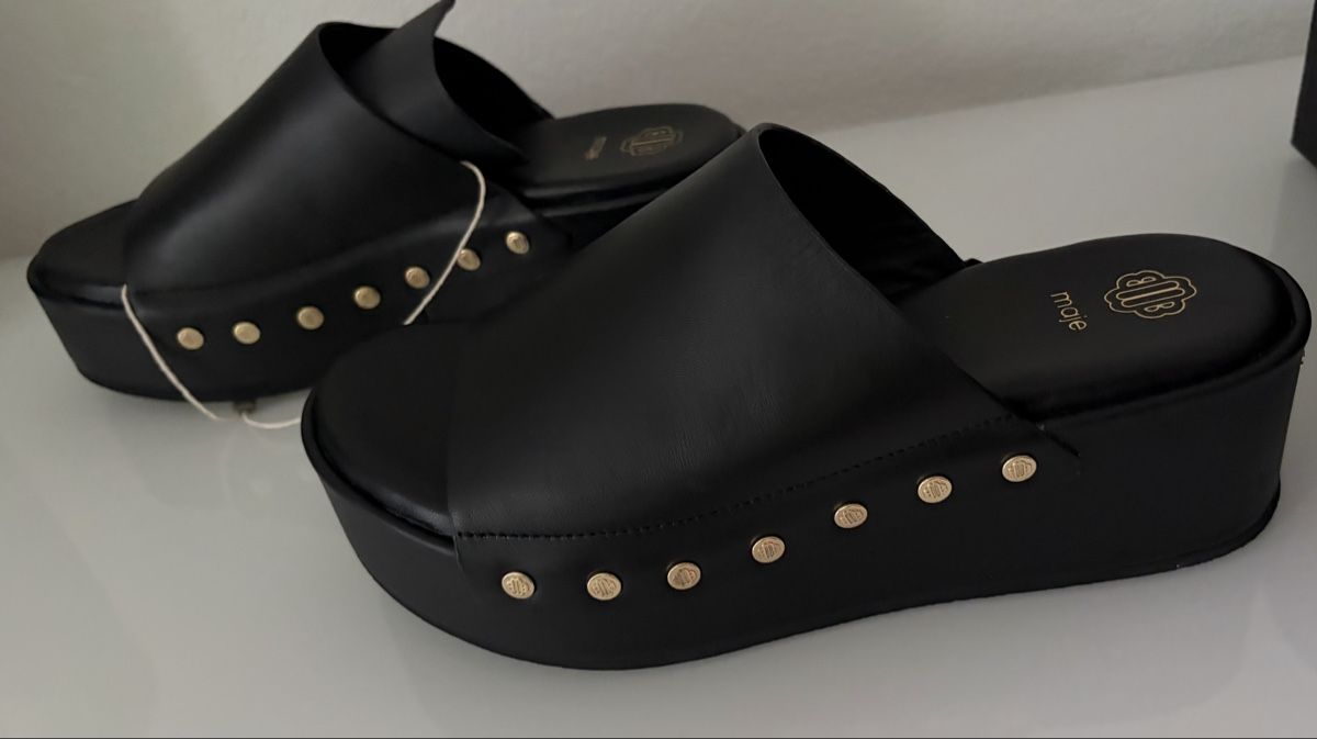 Maje Scarpe da donna: MAJE Leder Sandalen GR. 38 – Nuovo e nell'imballaggio originale da Schaffhausen venduto da London114 3