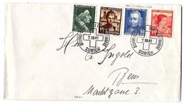 1941 Pro Juventute Satzbrief mit Tag der Briefmarke-Stempel