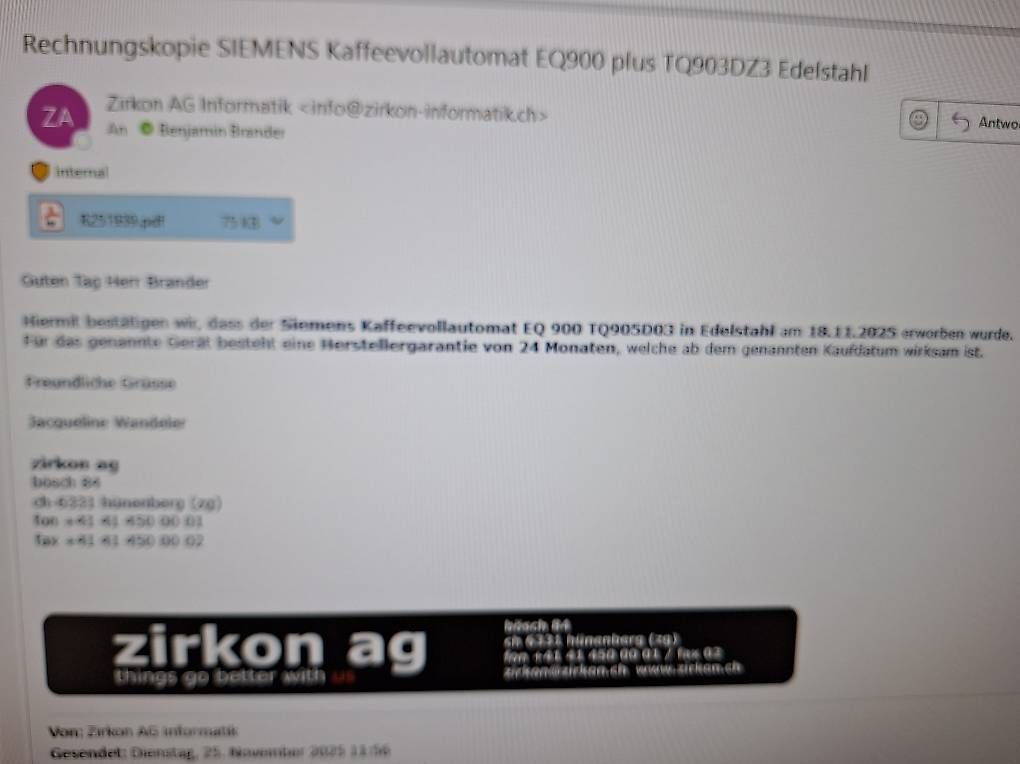 Macchine per caffè & Macchine per espresso: Siemens Kaffeemaschine  – Usato da Horw venduto da bbr_7h59 3