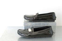 Bogner Loafer gefüttert Gr.41 / Lackleder Schuhe - Mokassins