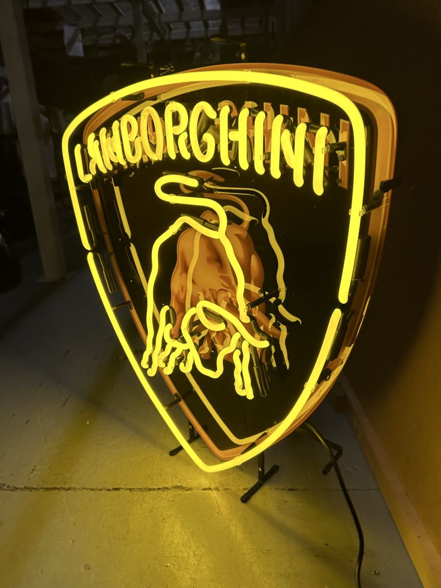Lampen: Enseigne lumineuse à néon Lamborghini – Neu (gemäss Beschreibung) aus Chevroux von alex911