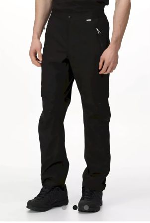 Regatta Herren Wasserdichte Wander-Überhose - Black Gr. 3XL