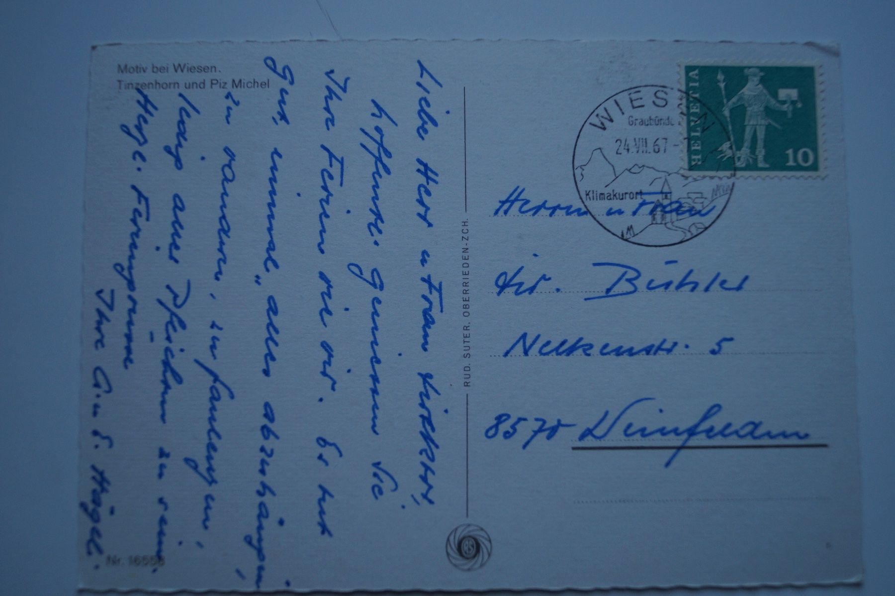 Cartoline postali: Wiesen, auf den Bodmen – Usato da Scheid venduto da dirauls 1