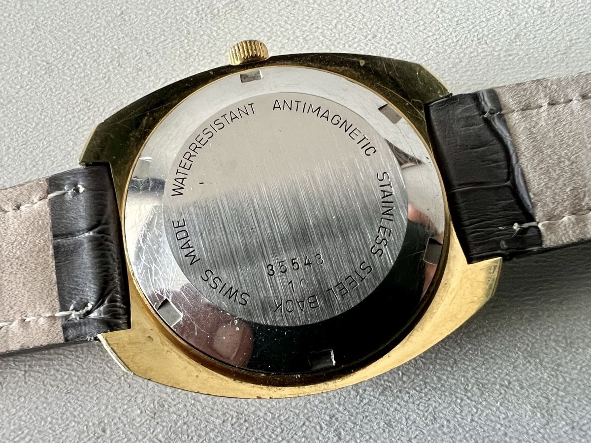 Orologi: RENIS Genève automatic gold-plated wristwatch – Usato da Le Mont-sur-Lausanne venduto da LycaGallery 4