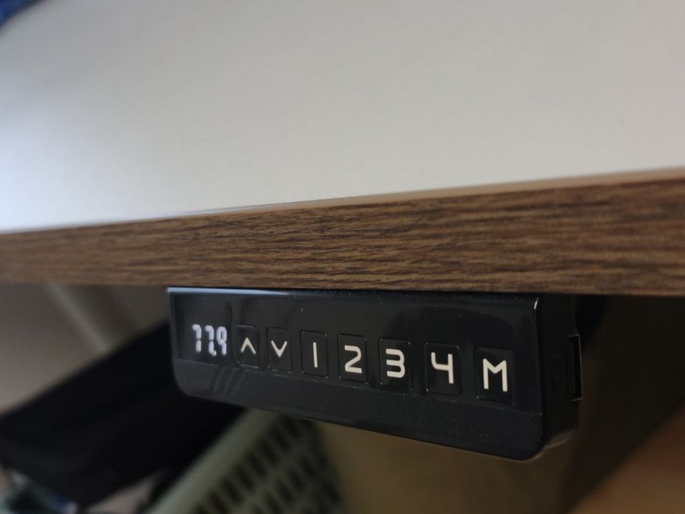 Elektrisch Höhenverstellbarer Stehpult 40x24 Zoll – Mit Memory-Funktion & Digitaler Anzeige, Ahorn-Optik