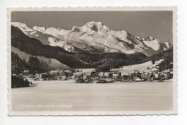 ST. MORITZ-BAD und Piz La Margna, Stempel Campfer 1939