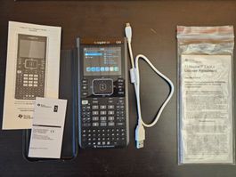 TI-Nspire CX CAS Grafikrechner – komplett mit Zubehör