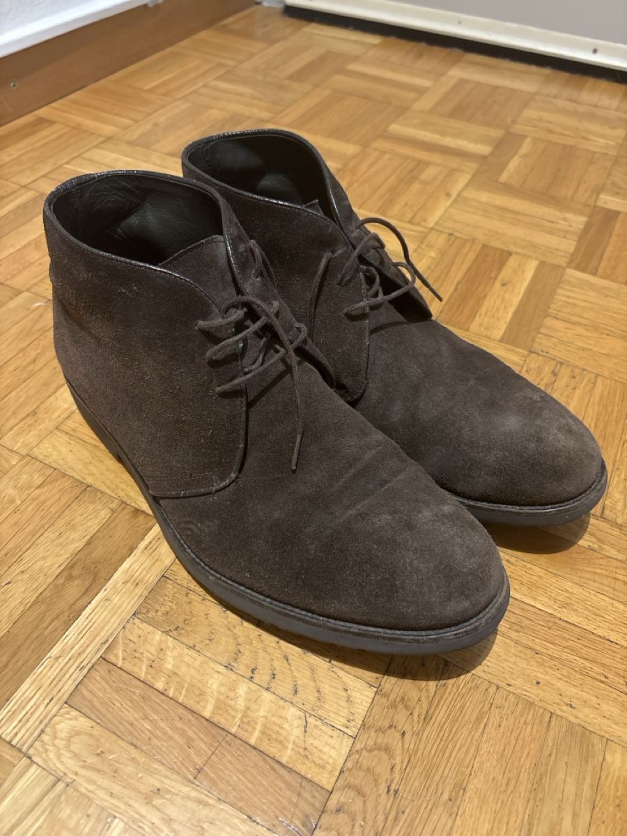 Scarpe da uomo: Bottines Chukka Daim Marron Taille 42 à nettoyer – Usato da GENÈVE venduto da Gaasss