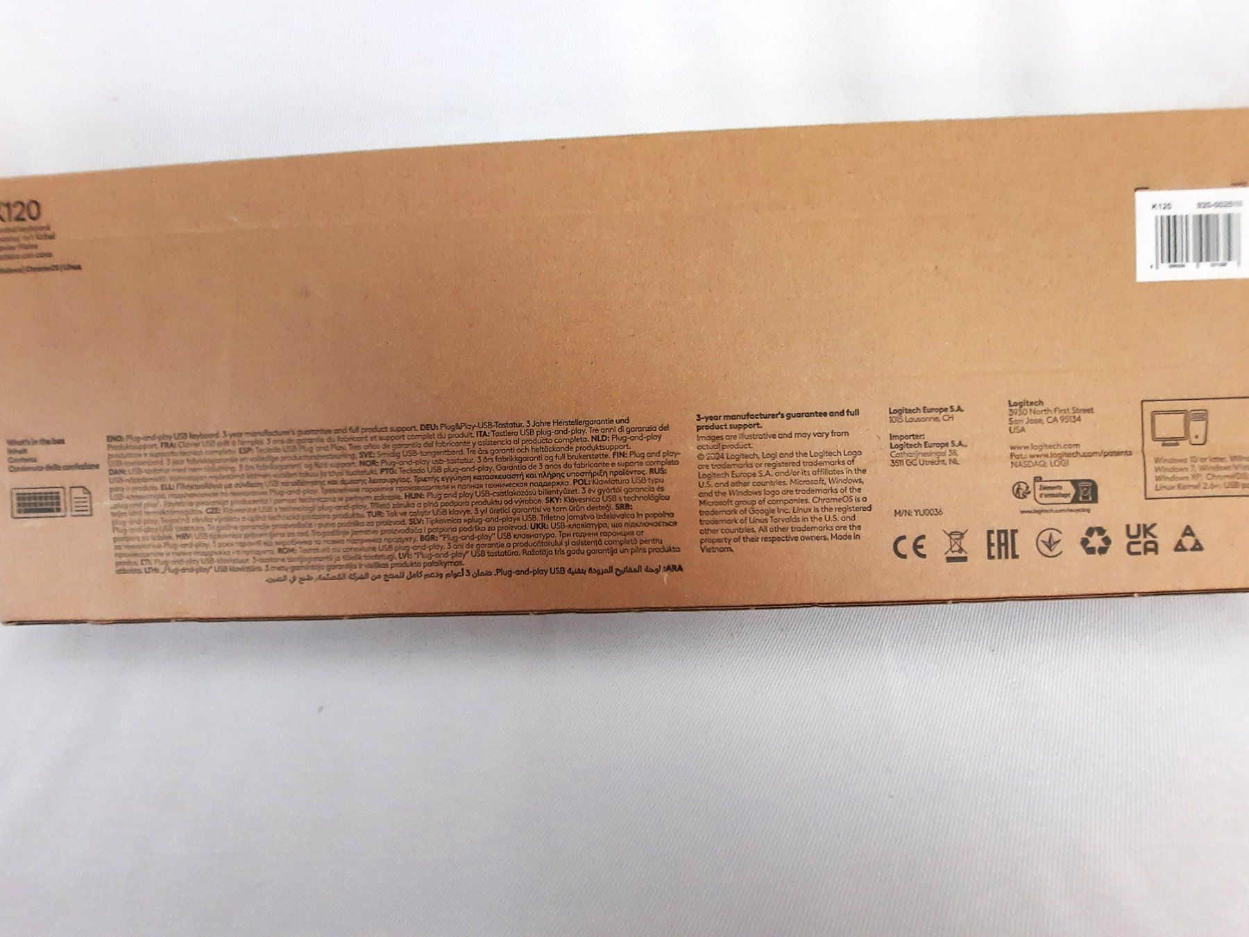 Logitech Tastiere: LOGITECH K120 DE, Kabelgebunden – Nuovo (secondo la descrizione) da Beinwil am See venduto da Restwert_Beinwil 1