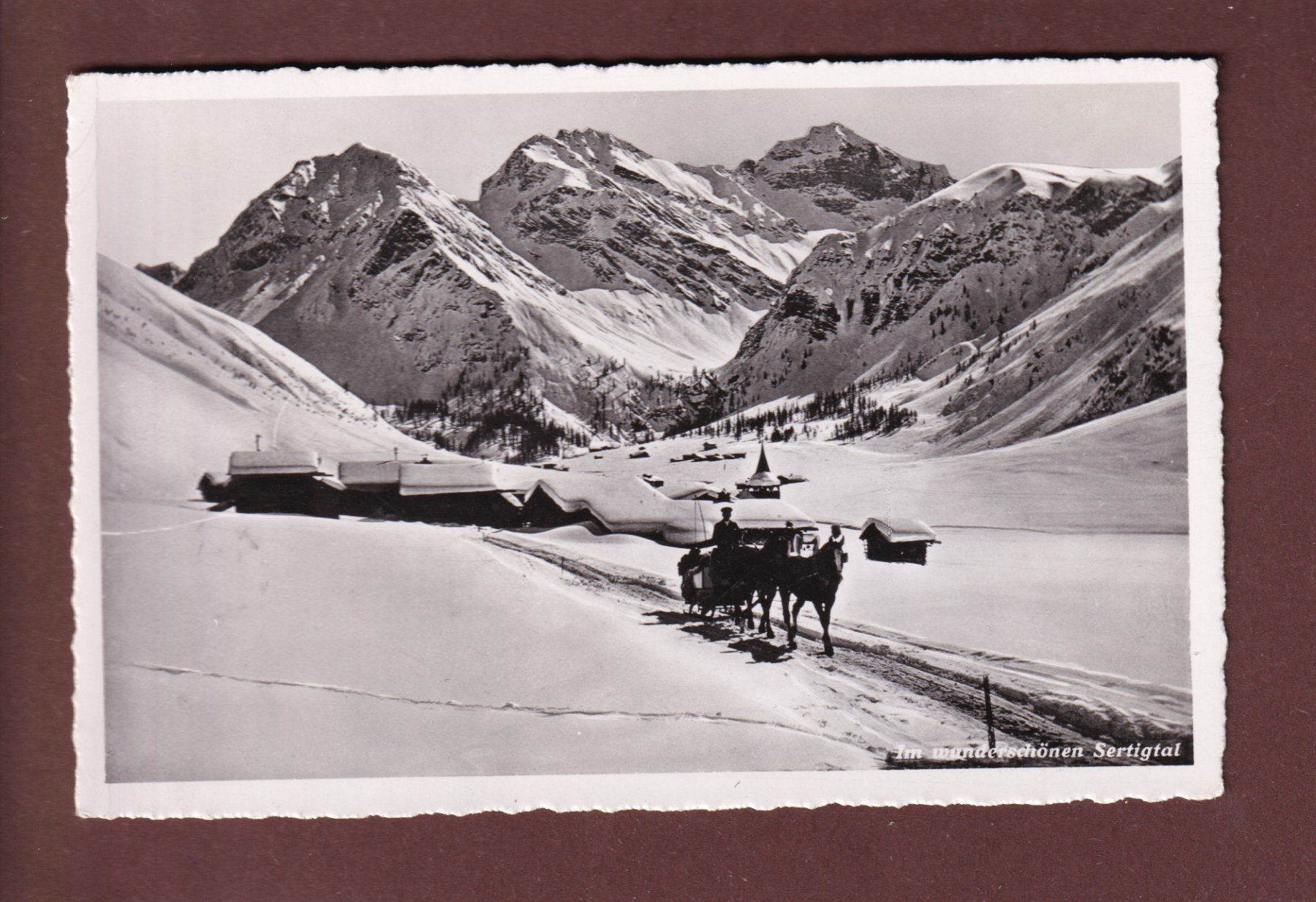 Cartes postales: DAVOS - Sertigtal - Kutsche - 1944 – D'occasion à Pully par nicecards