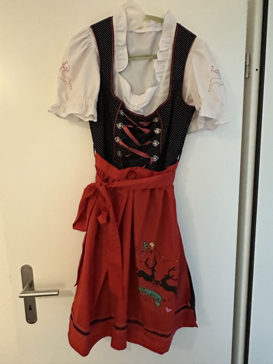 Costumi: Wiesnkönig Dirndl inkl. Bluse, Gr.40 – Usato da Rafz venduto da Dilifledermaus