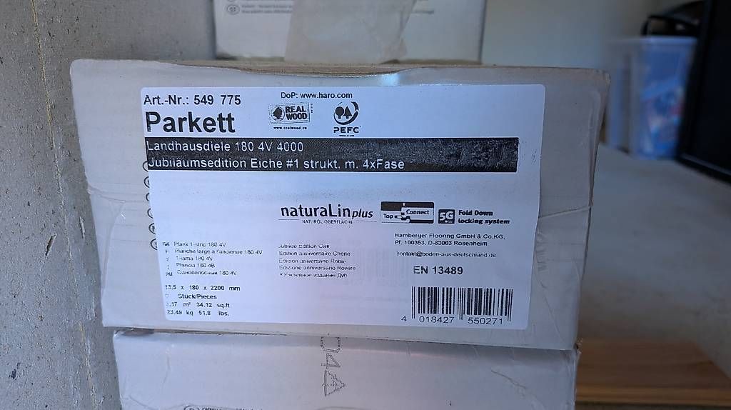 Revêtements de sol: Parkett Eiche rustikal Haro 17 m2 – D'occasion à Brüttelen par bp0815 3