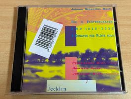 K1 Jecklin Graf Barbé Die 6 Flötensonaten BWV 1030-1035 2 CD