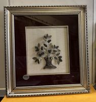 Exklusives Wandbild mit Baum-Motiv aus echten Silber ✨