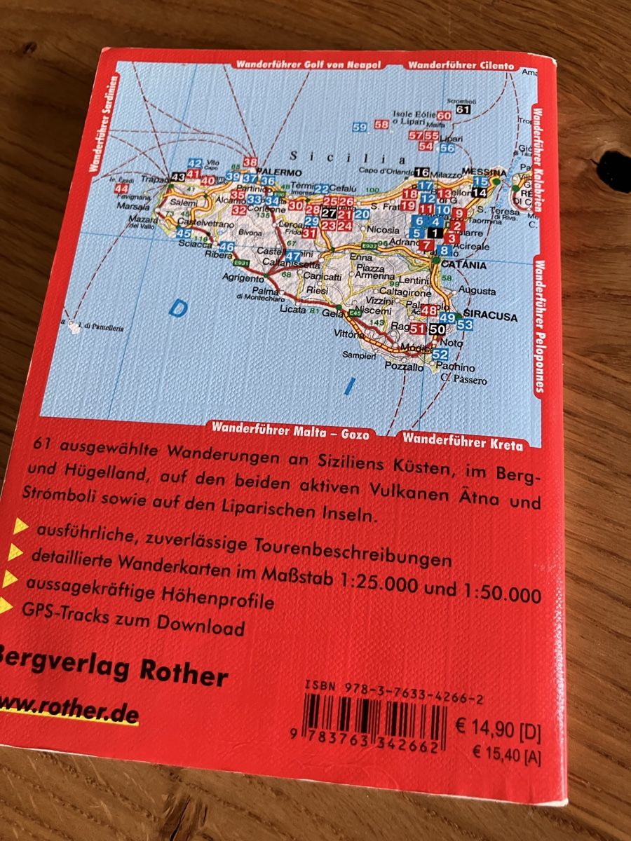 Livres: Wanderbüchlein Sizilien – D'occasion à Biglen par Maci2005 1