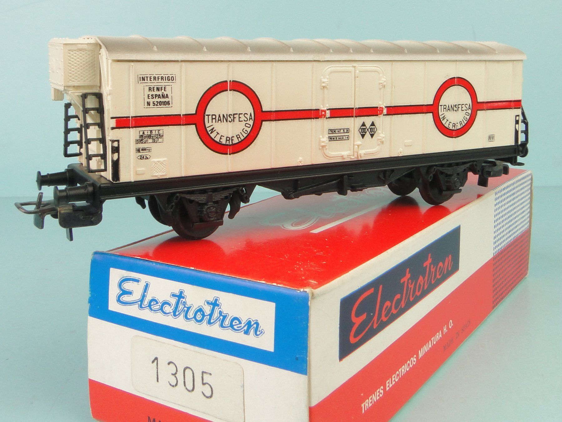 Modellini di ferrovie: Electrotren 1305 H0 Renfe Transfesa Interfrigo – Usato da Bülach venduto da cann11
