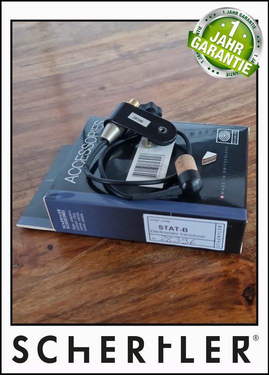 Schertler Microfoni: SCHERTLER - STAT B, double bass electrostatic contact mic – Nuovo (secondo la descrizione) da Mendrisio venduto da Schertler-Sales