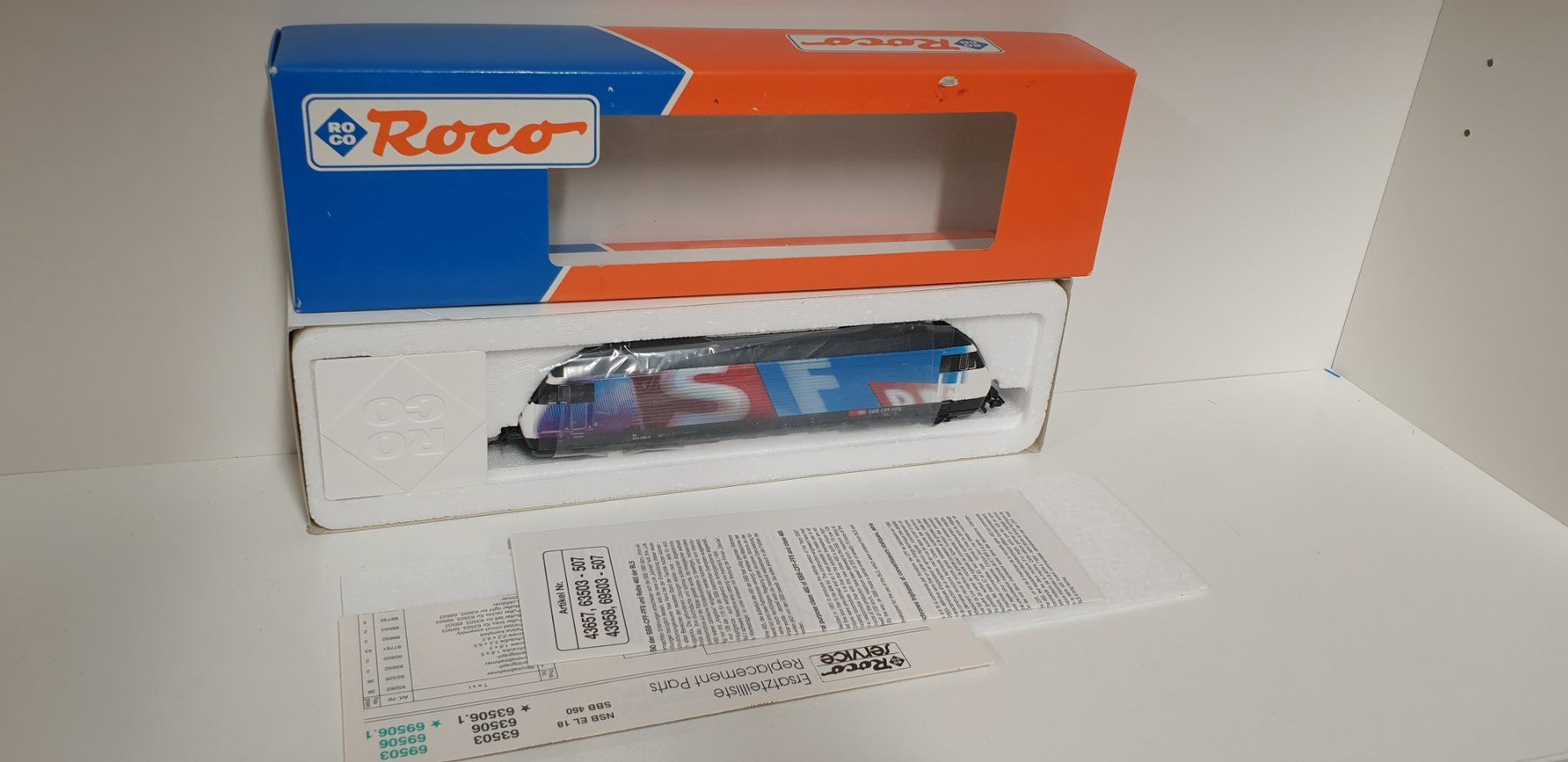 Roco Modellini di ferrovie: Roco SBB Re460 SF DRS H0/DC 63506 – Usato da Neuenhof venduto da ludovicco