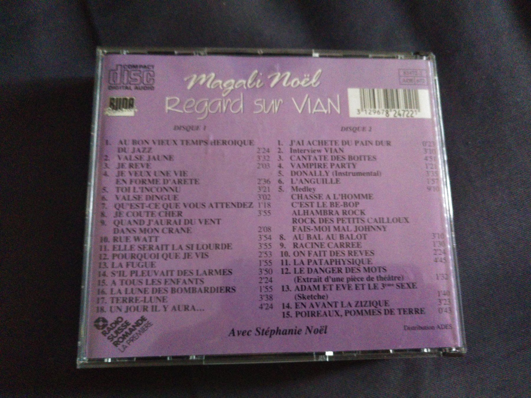 CD: 2CDs Magali Noël - Regard sur Vian Boris – Usato da Plan-les-Ouates venduto da jyg_bts5 1