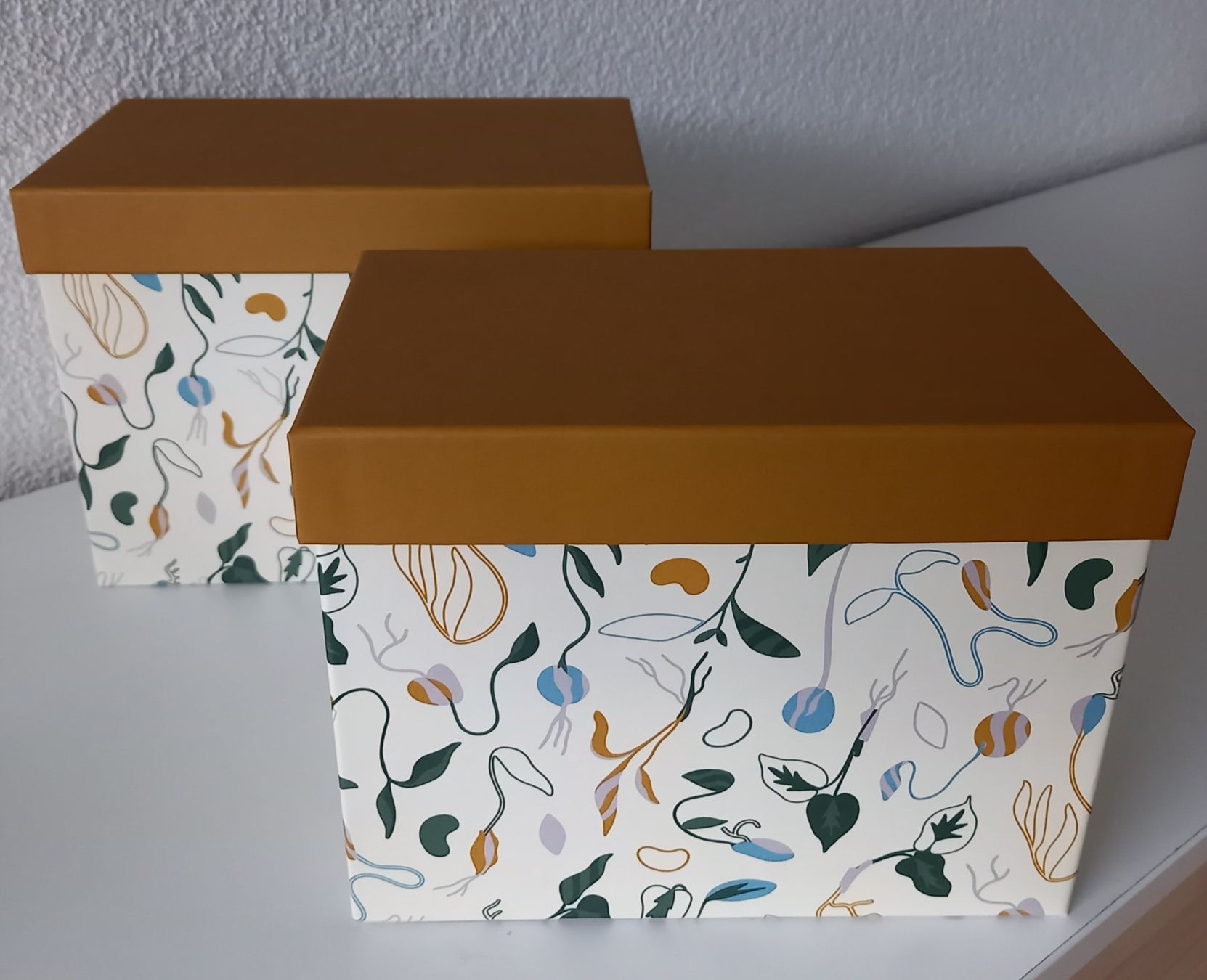 Ikea Contenitori & Simili: 2 kleine Boxen mit Deckel, Sprossenmuster – Nuovo (secondo la descrizione) da Obernau venduto da Corolli 1