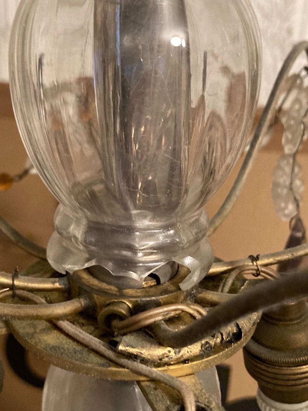 Kronleuchter & Deckenlampen: Kunstfertigkeit Farbiger Kristall/Glas Kronleuchter – Gebraucht aus Thun von barbar27 6