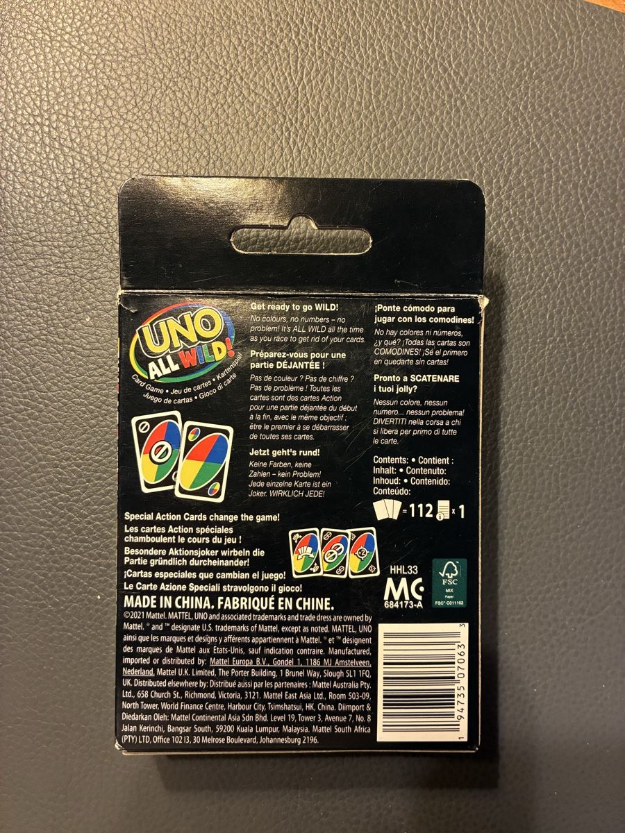 Mattel Spiele: UNO All Wild Mattel – Neu (gemäss Beschreibung) aus Zwingen von lar_m9ng 1