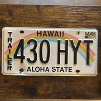 🇺🇸 U.S. Autoschild, Hawaii 430 HYT - ORIGINAL