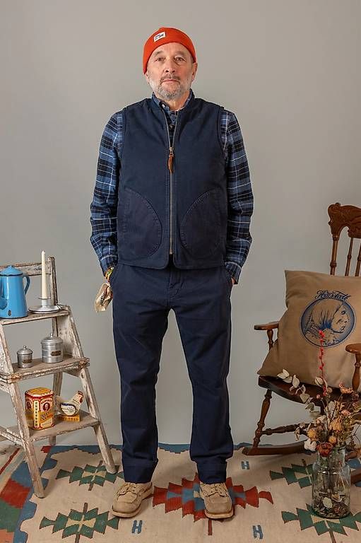 Gilet & Giacche: Hen's Teeth PADDED CANVAS VEST  – Nuovo e nell'imballaggio originale da Goldau venduto da locherrogerio