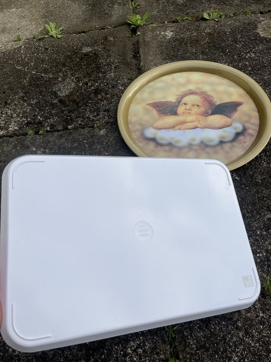 Piatti di portata: 2x Vassoi Vintage Madonna Sixtina – Usato da Winterthur venduto da Unik_vintage_001 3
