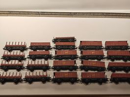 21 Märklin Güterwagen aus Metall