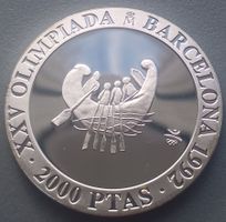 SPANIEN - ESPAÑA - 2000 PTAS - 25.OLYMPIADE IN BARCELONA, PP