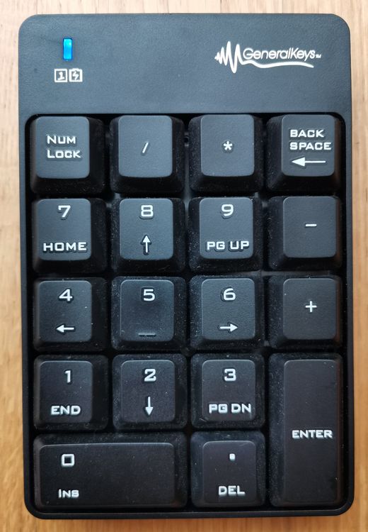 GeneralKeys Bluetooth Ziffernblock - Kabelloser Nummernblock Für Mac & PC