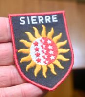 VINTAGE Badge SIERRE nos ST. GALLER STICKEREI wappen