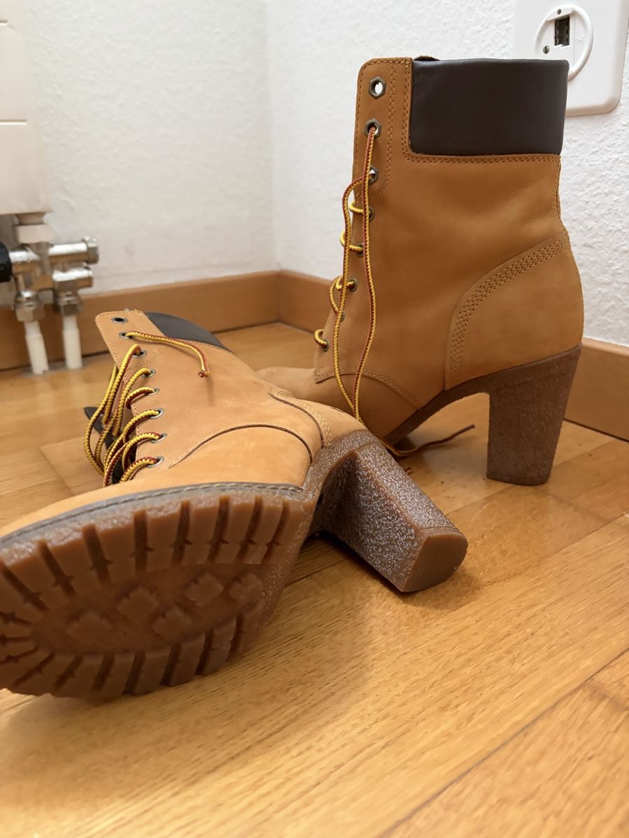 Timberland Damenschuhe: Timberland Damen Leder Stiefeletten mit Absatz – Neu (gemäss Beschreibung) aus Luzern von fer_5lyj 2
