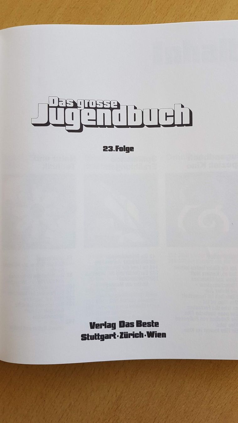 Libri: Das grosse Jugendbuch, 23. Folge – Usato da Dättlikon venduto da Winti13 3