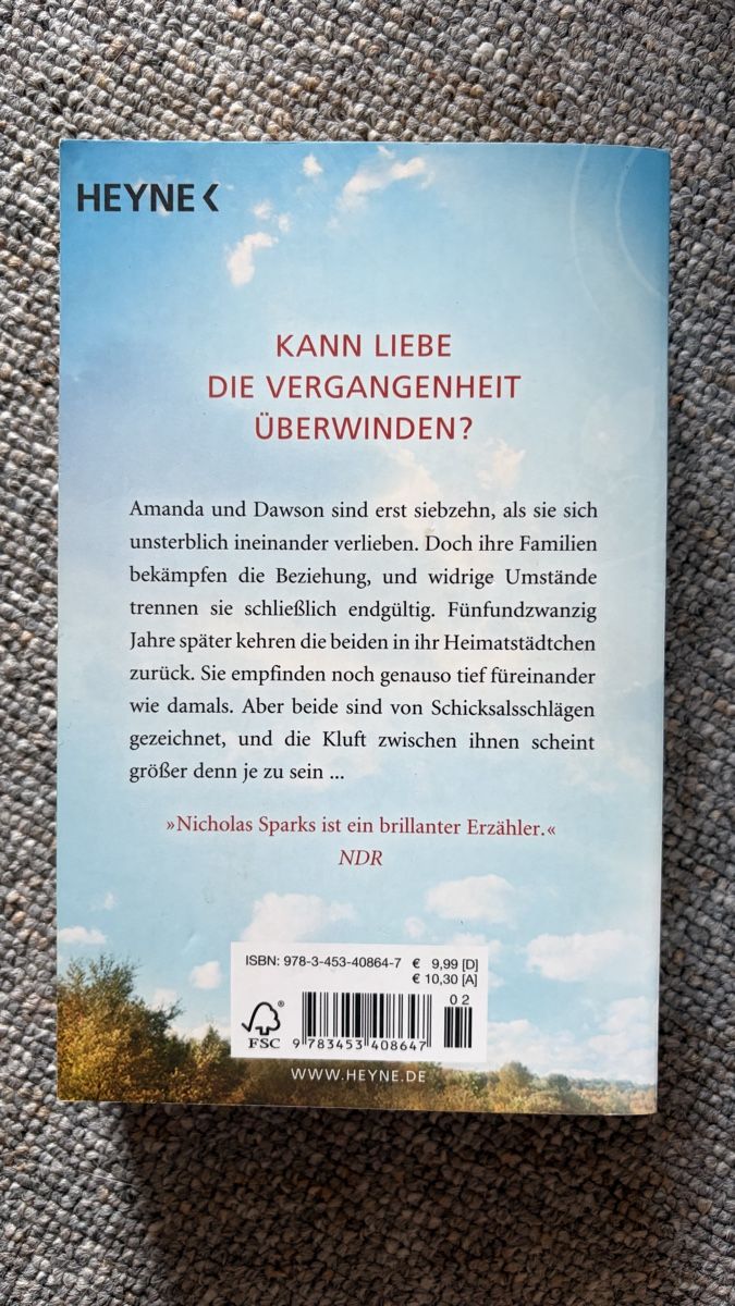 Libri: Nicholas Sparks - mein Weg zu dir – Usato da Berg TG venduto da Miriam.7.7 1